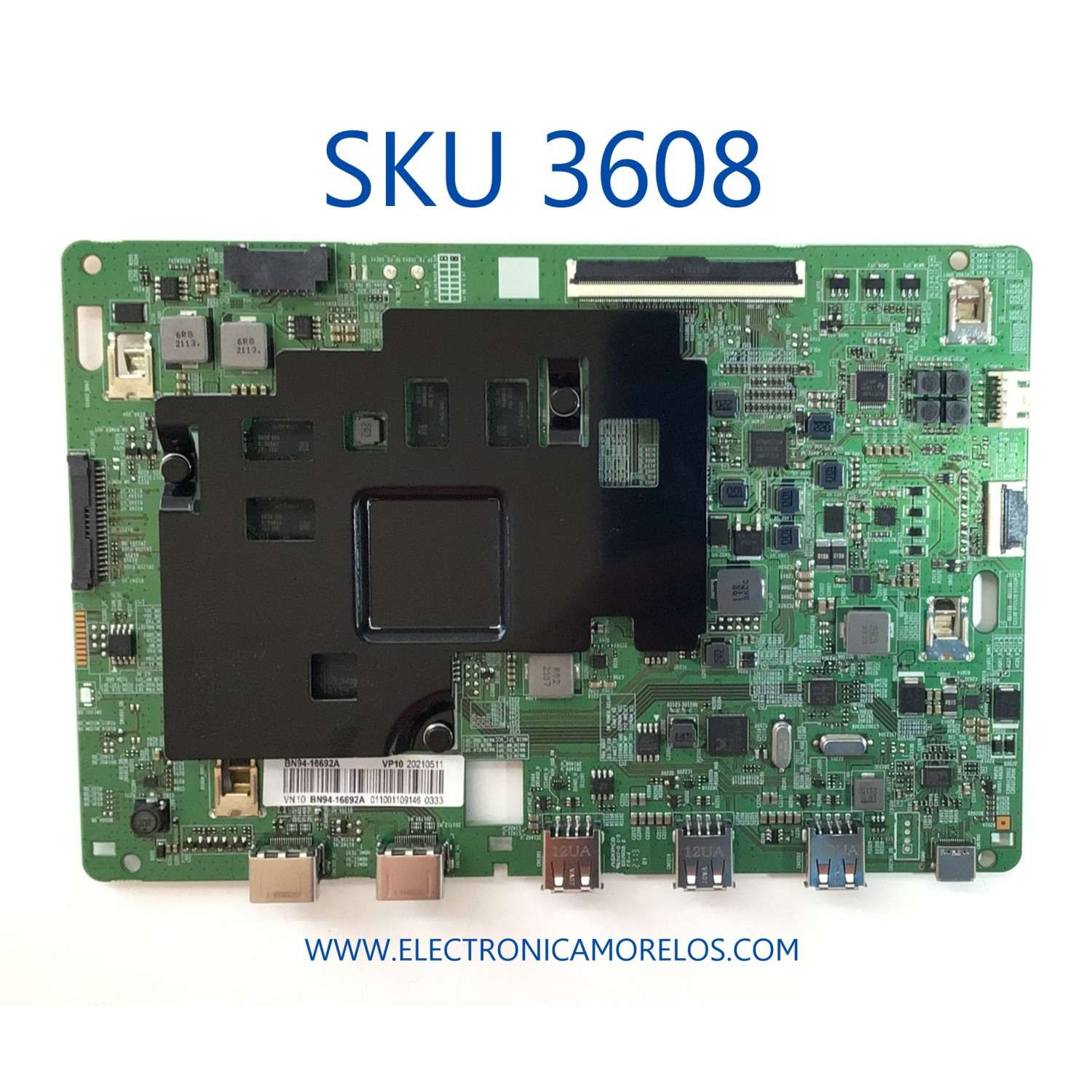 MAIN PARA MONITOR INTELIGENTE SAMSUNG 4K (3840 x 2160) UHD / NUMERO DE PARTE BN94-16692A / BN41-02894A / BN97-17984B / BN9416692A / PANEL CY-MA430HGNV1H / MODELO S43AM702UN DA01